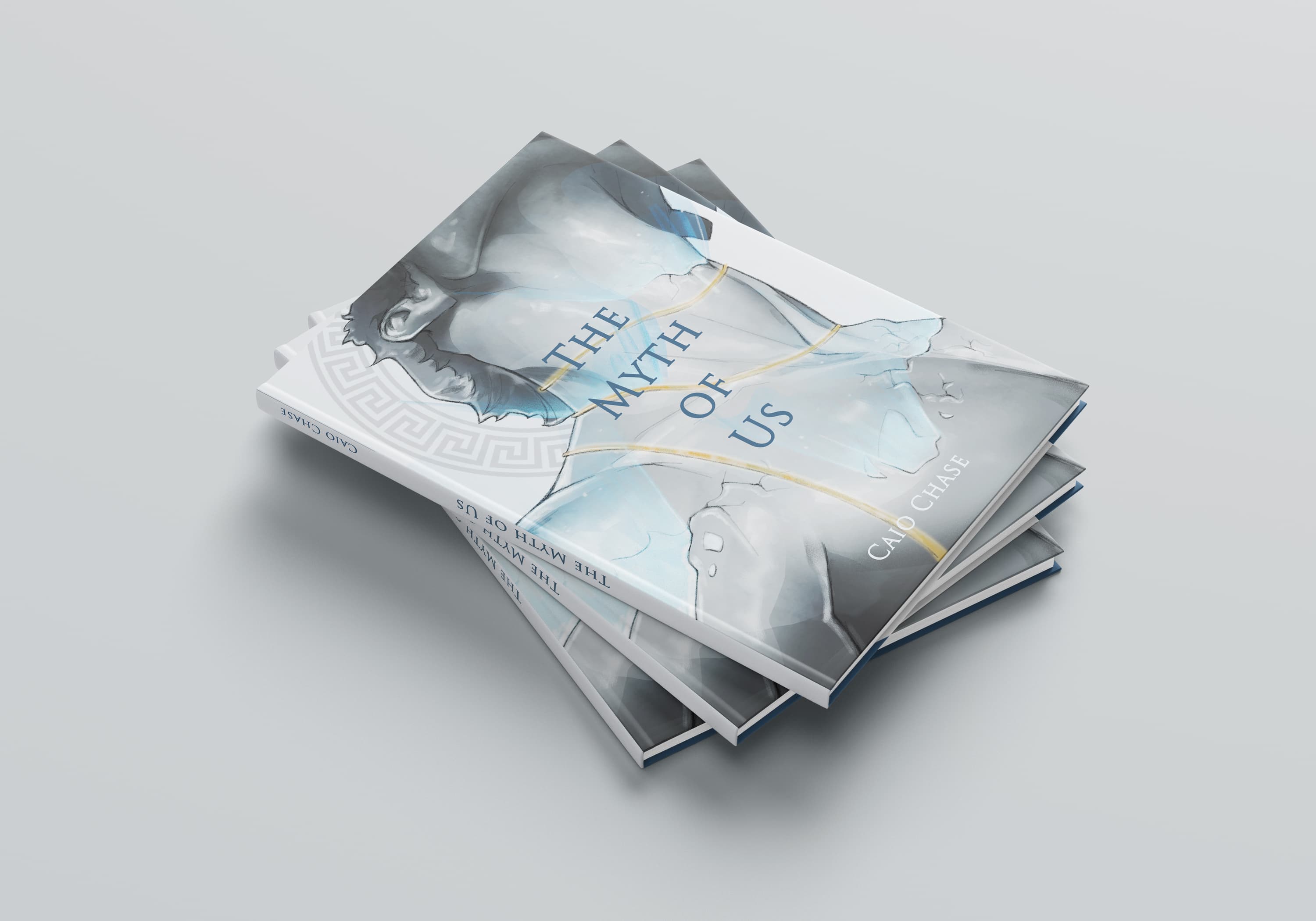 The Myth of Us — hardcover mockup